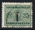 ● ITALIA - R.S.I. 1944 - SEGNATASSE - N.° 63 Usato - Fil. S - Cat. ? € - Lotto N. 941 - Impuestos