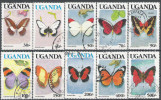 Ouganda N° YVERT  610 611 612 613 614 615 616 617 618 619 OBLITERE - Uganda (1962-...)