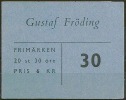 Czeslaw Slania. Sweden 1960. 100 Anniv Gustaf Fröding. Booklet. Michel 461 MNH. - 1951-80