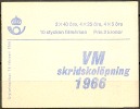 Czeslaw Slania. Sweden 1966. World Champion Ship Iceskaiting.. Booklet. Michel  MH 10 I  MNH. - Unused Stamps