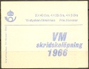 Czeslaw Slania. Sweden 1966. World Champion Ship Iceskaiting.. Booklet. Michel  MH 10 I  MNH. - Neufs