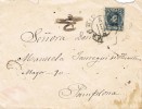 5735. Carta MADRID 1901 A Pamplona. Alfonso XIII Cadete - Briefe U. Dokumente