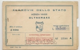 ITALIA - FERROVIE DELLO STATO - 1968  NAPOLI - ROMA O ROMA-NAPOLI - Classe 1 - Europa
