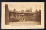 RB 863 - Postcard - Oriel College (founded A.D. 1326)  Oxford Oxfordshire - Oxford