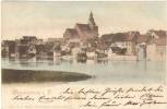 Greifenberg Color Blick über Die Rega Auf Die Stadt Gryfice Bahnpost ALTDAMM - COLBERG 13.5.1901 - Pommern