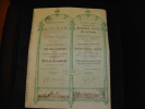 Part Fondateur/part Founder " Tramways De Koursk " Russie Russia Bruxelles 1895 Reste Des Coupons Non Attachés Railway - Railway & Tramway