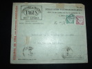 LETTRE POUR LA FRANCE TP 25 C + 1 S OBL. LISBOA CENTRAL (JANVIER 1932) + ENTETE COMPANHIA DE SUGUROS TAGUS - Covers & Documents