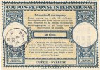 COUPON-REPONSE INTERNATIONAL ( SVERICE ) _ 60 ORE - 1956 - Briefe U. Dokumente