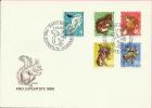 ANIMALS PRO JUVENTUTE 1966, Switzerland, 1966., FDC - Lettres & Documents