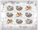 Birds 1989 USSR MNH  3 Stamps In Sheet Of 9 Mi KLB 5965-7 Ducks - Eenden