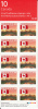 Canada #BK280 49c Flag Over Edmonton - Pane Of 10, AP, TRC - Cuadernillos Completos