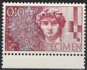 P143.-.SWITZERLAND / SUIZA  .-. SPECIMEN  .--. MNH - Variétés