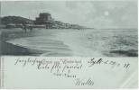 Insel Sylt Gruss Aus Westerland Mondschein Karte 28.7.1898 Gelaufen - Sylt