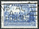 Australia 1937-1938 Governor Phillip At Sydney Cove 3d Used - - Gebruikt