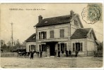 Carte Postale Ancienne Verberie - Gare Du Côté De La Cour - Chemin De Fer - Verberie