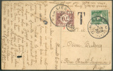 35 Centimes Mercure Obl. Sc HASSELT S/C.P. Du 21-X-1935 Vers Liège Et Taxée à 70 Centimes + Griffe T;  - 7695 - 1932 Cérès Et Mercure