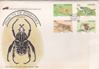 Zimbabwe.......:   Zimbabwe 1988 Insects FDC - Zimbabwe (1980-...)