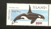 ICELAND ~ 2001 Whale 1V  (Overprint) - Wale