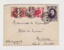 Russia USSR Cover April 1940 Kiev To Montreux Switzerland Commemorative Stamps (d80) - Cartas & Documentos