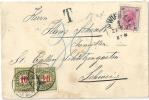 Taxierter Brief  Wien - St.Gallen            1902 - Segnatasse