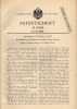 Original Patentschrift - H. Cuénod In Genf , 1899 , Elektrische Uhr !!! - Other & Unclassified