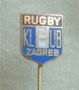 RUGBY CLUB ZAGREB Croatia Ex Yugoslavia Old Rare Sport Pin Badge Anstecknadel Distintivo Kroatien Croazia Croatie - Rugby