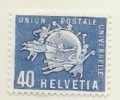 P139.-. SWITZERLAND / SUIZA  .-.  1957 .-. MI # : 4.-. MLH .-. INTERNATIONAL BUREAU OF THE INTERNATIONAL POSTAL UNION - Oficial