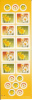 Canada #BK308 Pane Of 10 50c Daffodils - White, Yellow - Carnets Complets