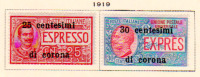 Victor Emmanuel III, Express, 1 / 10 - 11 - 13 / 14*, Cote 16,50 € - Trentin & Trieste