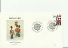 EUROPA - DENMARK 1989 -FDC GUARDS AND FLAG  W  1 STAMP OF 4.40 POSTMARKED MAY. 11, 1989 -REF 222EUR - 1988