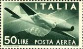 ITALIA REPUBBLICA 1945  DEMOCRATICA AEREA SERIE COMPLETA TIMBRATO - USED - OBLITERE´ - Poste Aérienne