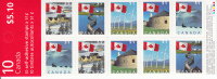 Canada #BK317a Pane Of 10 51c Flag Over ...; CBN, Fasson, 29-slit Roulette - Carnets Complets