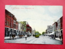 Illinois > Waukegan  Trolley On North Genesee Street   Ca 1910 -    -- Ref 550 - Waukegan