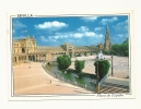 Cp, Espagne, Sévilla, Plaza De Espana,  Voyagée 2002 - Sevilla