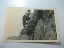 Fotografia Della Guida Giulio Dellagiacoma  Parete Annia 1948 Durante L'arrampicata - Arrampicata