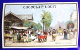 CHROMO IMAGE CHOCOLAT LOUIT MARCHE DE BANLIEUE ANIMATION ANIMEE - Louit