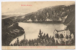 CPA 68 ORBEY Le Lac Blanc Et L'Hôtel Du Lac Blanc Avec Vue Sur Les Alpes - Orbey