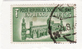 1944 Italia - Republlica Sociale Italiana - Duomo Di Palermo - Correo Urgente