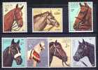 LAOS 1987, CHEVAUX HORSES, 7 Valeurs, NEUFS / Mint. R538 - Horses