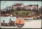 Germany - Bautzen - Wasserthurm - Reichenthurm - Ortensburg - Litho - Bautzen