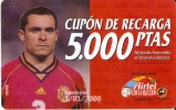 ACR-019 TARJETA DE AIRTEL DE SERGI, JUGADOR DE LA  SELECCION ESPAÑOLA DE 5000 PTAS - Airtel