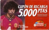 ACR-020 TARJETA DE AIRTEL DE IVAN CAMPOS, JUGADOR DE LA  SELECCION ESPAÑOLA DE 5000 PTAS - Airtel