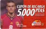 ACR-023 TARJETA DE AIRTEL DE LUIS ENRIQUE, JUGADOR DE LA  SELECCION ESPAÑOLA DE 5000 PTAS - Airtel