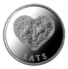 New LatviaLetland  / Lettonia  2011 Christmas Heart Gingerbread Coin 1 Lats UNC - Lettland