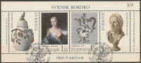 Czeslaw Slania. Sweden 1979. Swedish Rokoko. Souvenir Sheet. Michel   Bl.7  USED. - Hojas Bloque