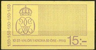 Czeslaw Slania. Sweden 1980. King Carl XVI Gustaf. Booklet. Michel  1113 D  MH   MNH. . - 1951-80