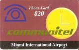 TARJETA DE ESTADOS UNIDOS DE COMMUNITEL MIAMI INTERNATIONAL AIRPORT $20 - Autres & Non Classés
