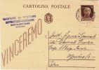 CASTELVETRANO  /  MONREALE - Card_ Cartolina Pubblicitaria "Rappr. Ass. G. DI STEFANO " 1943  - Cent. 30 Isolato - Reklame