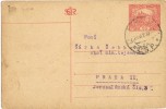Entero Postal CESKE BUJEDOVICE (Checoslovaquia) 1921. Hradcany - Postcards