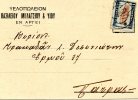 Greek Commercial Postal Stationery- Posted From Vitrics Store/ Argos [1.2.1929, T.XV ] To Patras (stamp On Bluish Paper) - Postwaardestukken